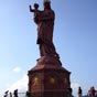 Le rocher Corneille avec la statue de Notre-Dame de France : de la plateforme on a une belle vue sur les toits rouges de la ville. Le rocher est surmonté d'une statue de la Vierge Marie, qui mesure plus de 16 mètres et pèse 110 tonnes, peinte en rouge. Elle fut érigée en 1860 avec la fonte du fer de 213 canons venant de la prise de Sébastopol en 1855 pendant la guerre de Crimée et donnés par Napoléon III. (Sculpteur : Jean Marie Bienaimé Bonnassieux ; fondeur : Prenat à Givors). Elle a été rénovée fin 2012, retrouvant sa couleur " rouge cuivrée " datant de 1986. 